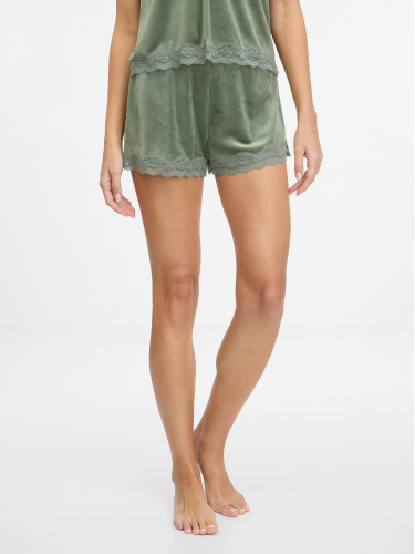 Khaki women's suede pajama shorts ORSAY - Women's