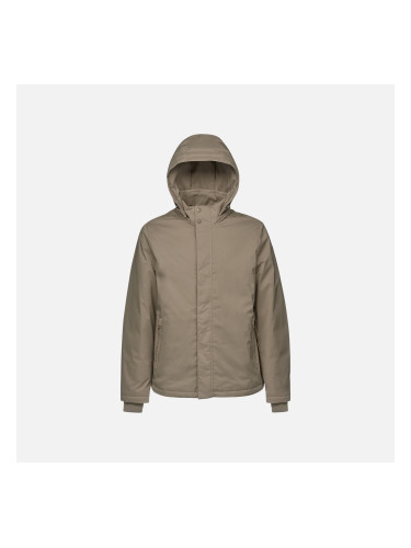 Beige men's down jacket Geox Aurelio - Men's