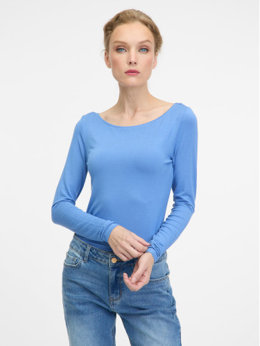 Blue women's long-sleeved T-shirt ORSAY - Women's