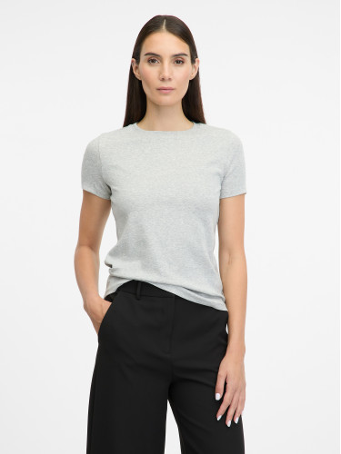 Light grey women's short-sleeved T-shirt ORSAY - Women's