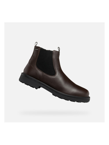 Brown men's ankle boots Geox Lagorai + Grip A - Men's