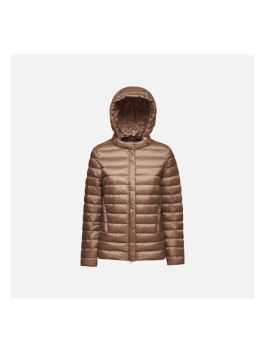 Dark Brown Women's Quilted Jacket Geox Jaysen - Women's