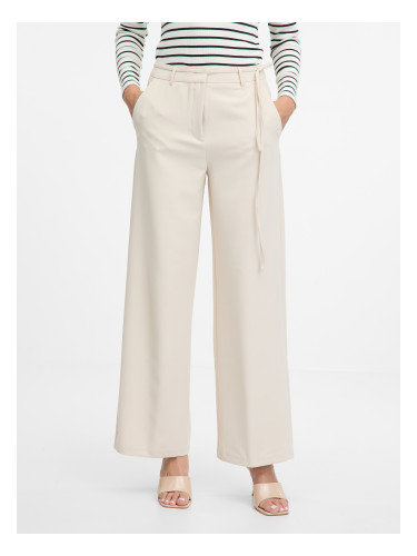 Orsay Cream women's wide trousers - Women's