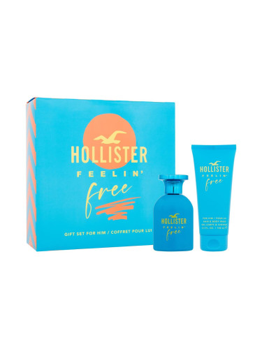 Hollister Feelin' Free Подаръчен комплект EDT 50 ml + душ гел 100 ml