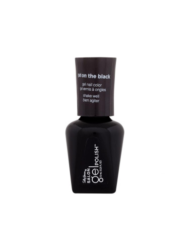 Sally Hansen Salon Gel Polish Gel Nail Color Лак за нокти за жени 7 ml Нюанс 268 Pat On The Black