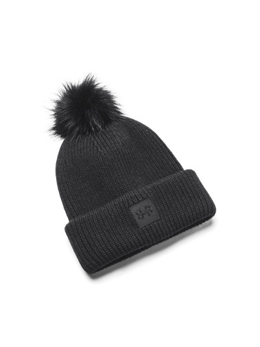 Women's knitted beanie Under Armour Halftime Ribbed Pom
