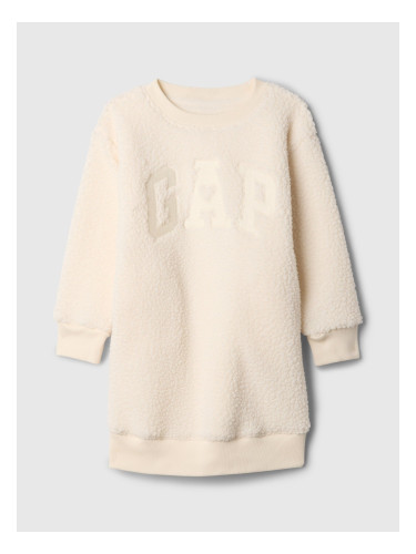 GAP Baby sherpa sweatshirt dress with logo - Girls