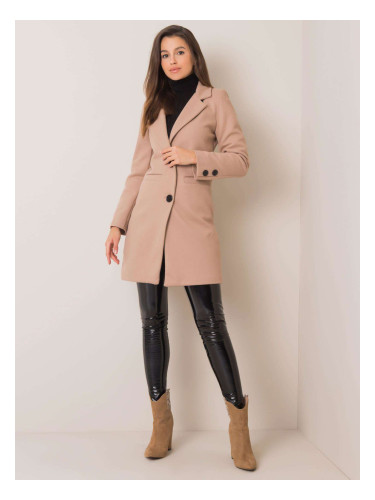 Beige elegant coat with OCH BELLA lining