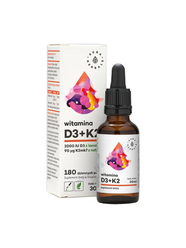 АУРА ХЕРБАЛС ВИТАМИН D3 + K2 капки 30 мл