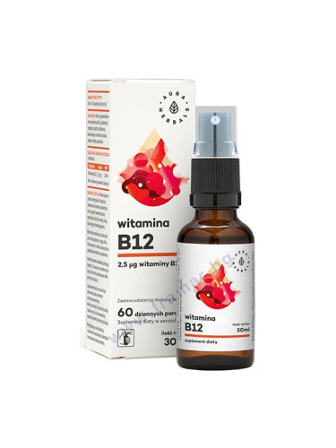 АУРА ХЕРБАЛС ВИТАМИН B12 орален спрей 30 мл