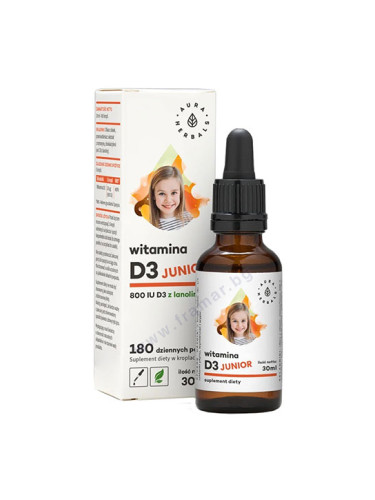 АУРА ХЕРБАЛС ВИТАМИН D3 ДЖУНИЪР капки 30 мл