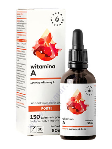 АУРА ХЕРБАЛС ВИТАМИН A ФОРТЕ капки 50 мл