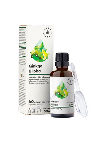 АУРА ХЕРБАЛС ГИНКО БИЛОБА капки 50 мл