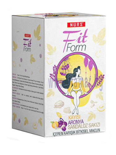 НУРС ФИТ ФОРМ БИЛКОВА ПАСТА ЗА ОТСЛАБВАНЕ С КАЙСИЯ, АРОНИЯ И БОСВЕЛИЯ 400 г