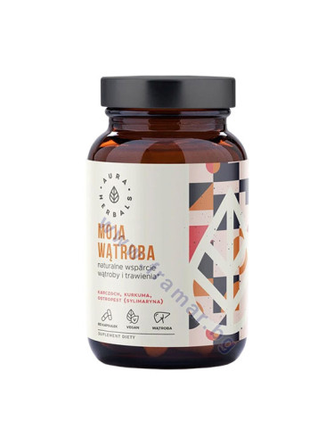 АУРА ХЕРБАЛС ЧЕРЕН ДРОБ ФОРМУЛА С АРТИШОК, КУРКУМА И БЯЛ ТРЪН капсули * 60