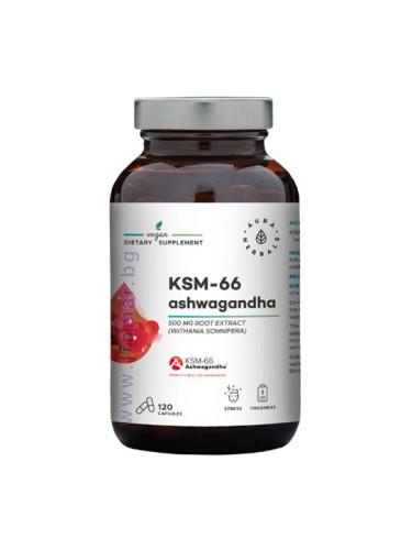 АУРА ХЕРБАЛС АШВАГАНДА KSM капсули * 120