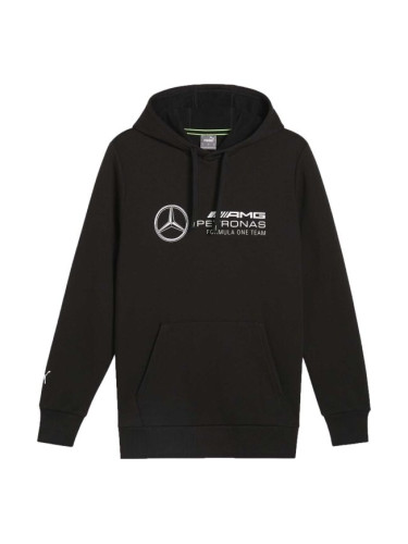 Puma MERCEDES-AMG PETRONAS F1 ESSENTIALS HOODIE Мъжки суитшърт, черно, размер