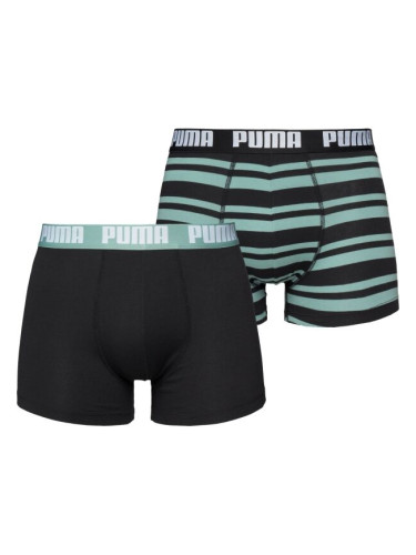 Puma HERITAGE STRIPE BOXER 2P Мъжки боксерки, черно, размер