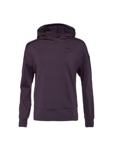 Puma CLOUDSPUN HOODIE Дамски спортен суитшърт, винен, размер