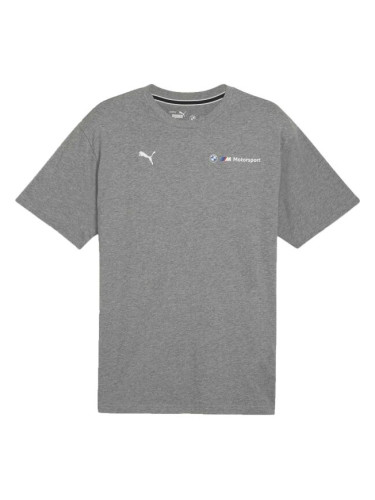Puma BMW M MOTORSPORT ESSENTIALS+ LOGO TEE Мъжка тениска, сиво, размер