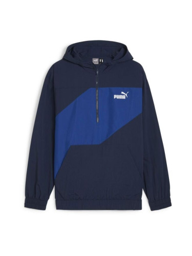 Puma POWER WINDBREAKER 1/2 ZIP Мъжко  яке против вятър, тъмносин, размер