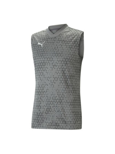 Puma TEAMCUP TRAINING JERSEY SL Мъжки футболни шорти, сиво, размер