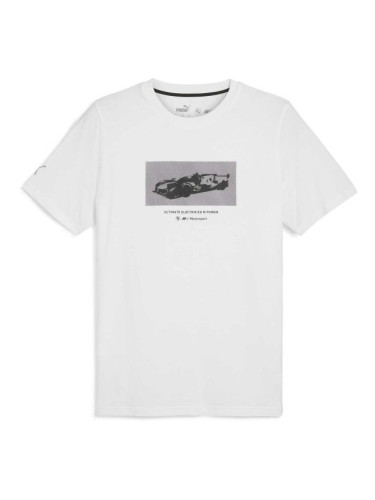 Puma BMW M MOTORSPORT NEW ESSENTIALS CAR CRAPHIC TEE Мъжка тениска, бяло, размер