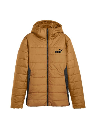 Puma ESSENTIALS HOODIED PADDED JACKET Мъжко зимно яке, златно, размер