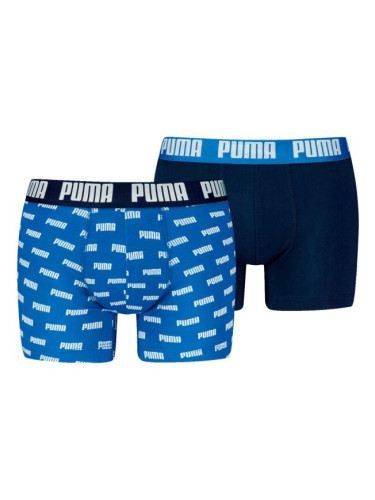 Puma MEN EVERYDAY AOP PRINT BOXER 2P Мъжки боксерки, синьо, размер
