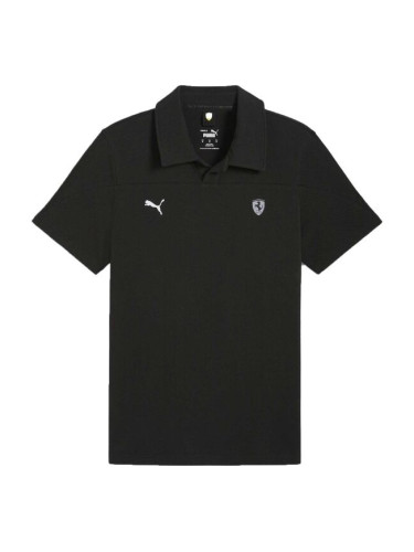 Puma FERRARI STYLE POLO Мъжка тениска с якичка, черно, размер