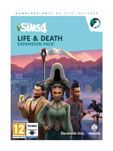 Игра The Sims 4: Life and Death Expansion Pack - Код в кутия за Компютър