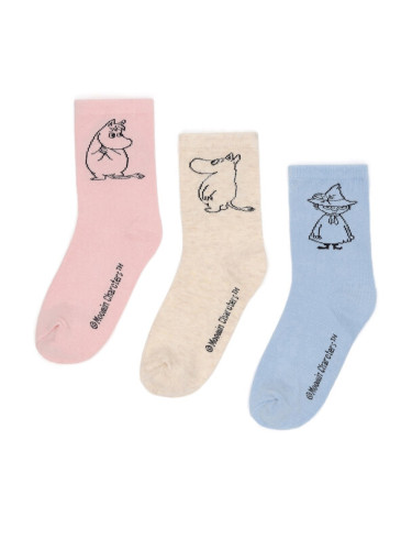 Moomin Чорапи ACCCS-AW24-209MMN (3-pack) Цветен