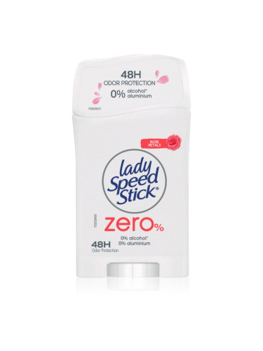 Lady Speed Stick Zero Fresh Rose Petals дезодорант-стик без съдържание на алуминиеви соли 40 гр.