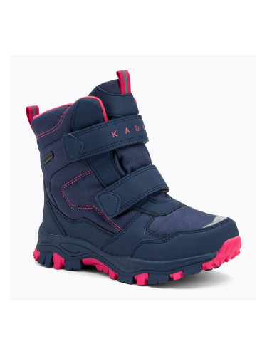 Детски ботуши за сняг KADVA Snowey Mid WP navy/fuchsia