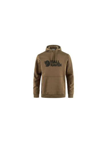 Fjällräven Logo Hoodie M Wood Brown