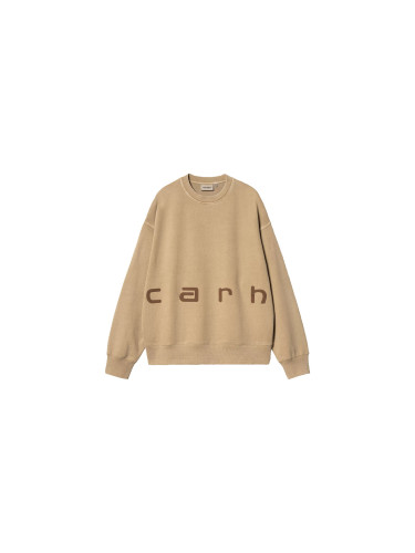 Carhartt WIP Felt Script Sweat Peanut