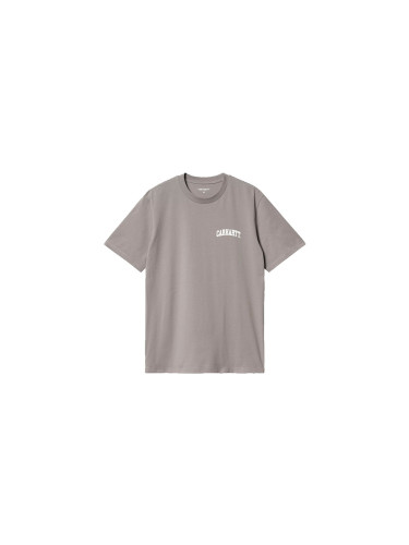 Carhartt WIP S/S University Script T-Shirt Misty Grey