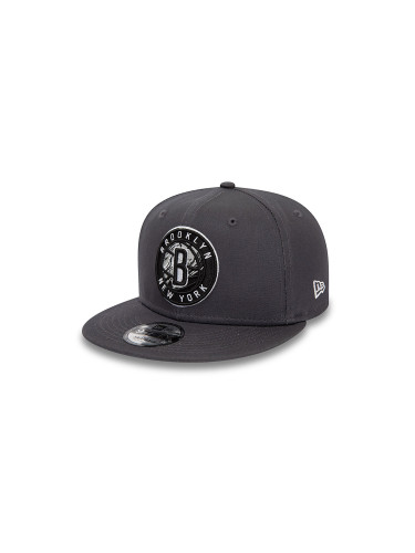 New Era Brooklyn Nets NBA Seasonal Infill Grey 9FIFTY Snapback Cap