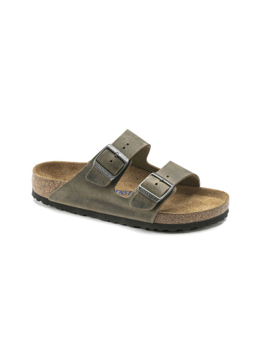 Birkenstock Arizona FL WB Faded Khaki Narrow Fit