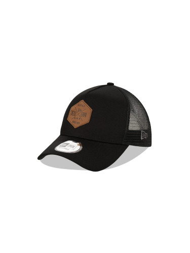 New Era Patch Black A-Frame Trucker Cap