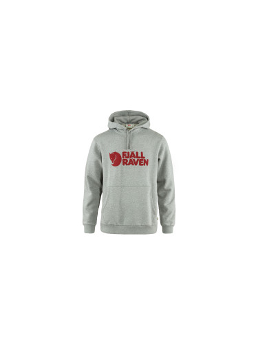 Fjällräven Logo Hoodie M Grey-Melange