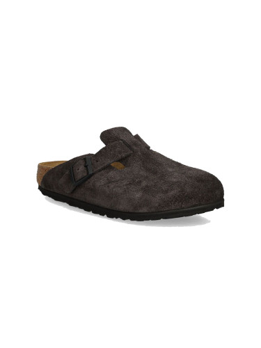 Birkenstock Boston LEVE Velvet Grey Narrow Fit