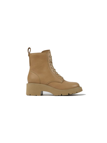 Camper Milah Lace-Up Beige Boots