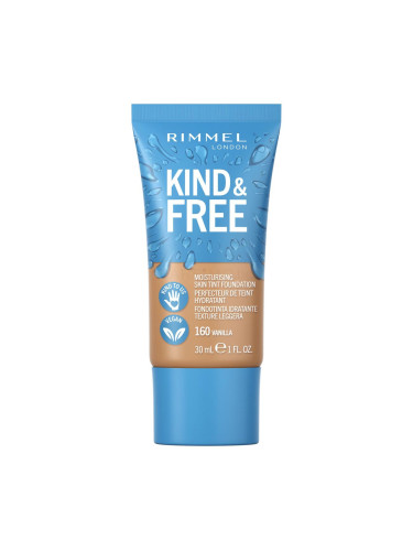 Rimmel London Kind & Free Skin Tint Foundation Фон дьо тен за жени 30 ml Нюанс 160 Vanilla