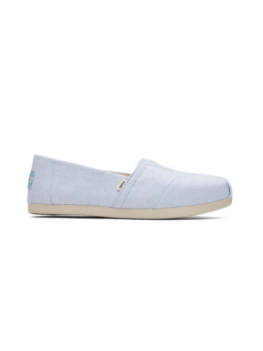 Toms Alpargata Light Blue Speckled Linene Wmn