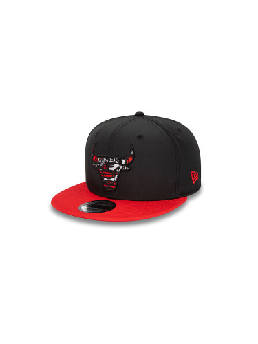 New Era Chicago Bulls Infill Black 9FIFTY Snapback Cap