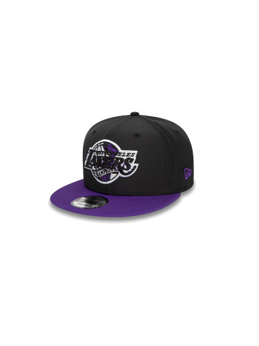 New Era LA Lakers Infill Black 9FIFTY Snapback Cap