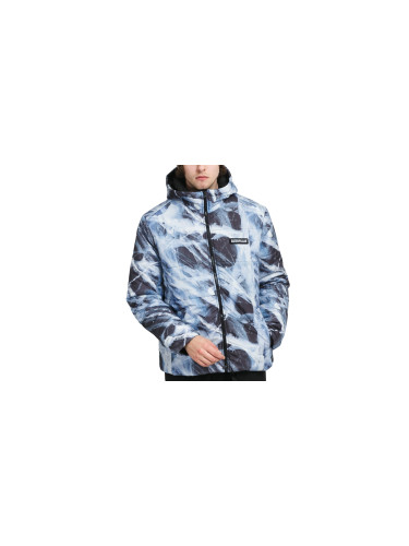 Caterpillar Allover Print Outdoor Jacket Blue