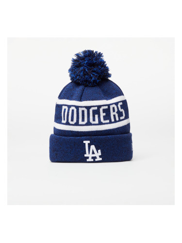 Шапка New Era Los Angeles Dodgers Jake Bobble Knit Beanie Hat Navy/ White Universal