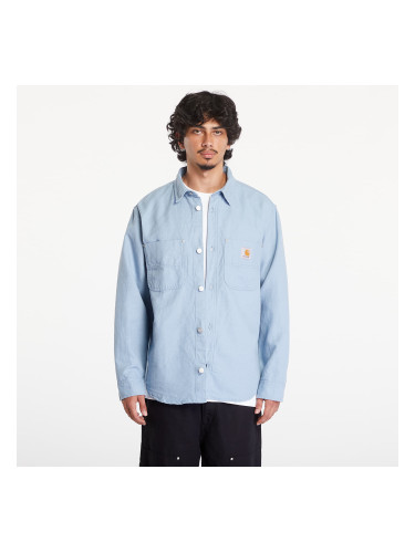 Яке Carhartt WIP Walter Shirt Jacket UNISEX Misty Sky Rinsed XS